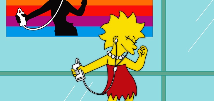 Lisa Simpson et son iPod