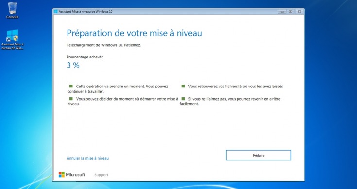 Téléchargement et installation de Windows 10