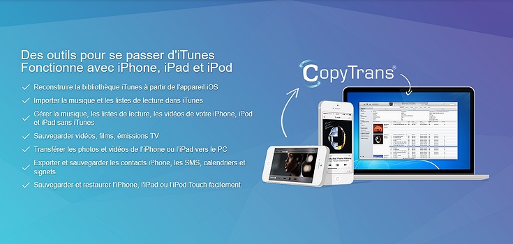 Outils CopyTrans pour iPhon et iPad