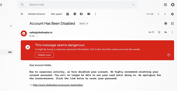 Nouveau système de sécurité Gmail